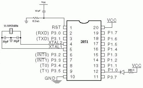 At89c51 Pinout Microcontrollers Electronics Projects 2393